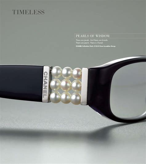 chanel pearl eyeglasses frame|Chanel eyeglasses with diamonds.